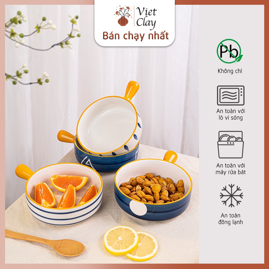 Bát Có Cán, Khay Nướng, Đĩa Gốm Sứ Cao Cấp, Phong Cách Nhật Bản, Decor Nhà Bếp và Bàn Ăn Đẹp