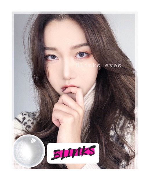 [Mã SRBACK101512 hoàn 20K xu đơn 0Đ] Twinkle gray ( 0 đến 8 độ ) - hydrogel silicone lens - kính áp tròng