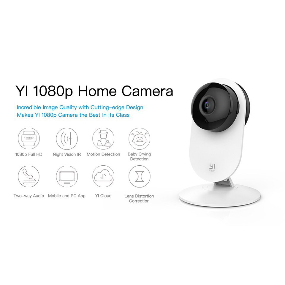 *{Bán Sỉ} Camera giám sát ip wifi không dây XIAOMI Yi Home 1080p HD quốc tế, chính hãng hàng chuẩn nguyên seal