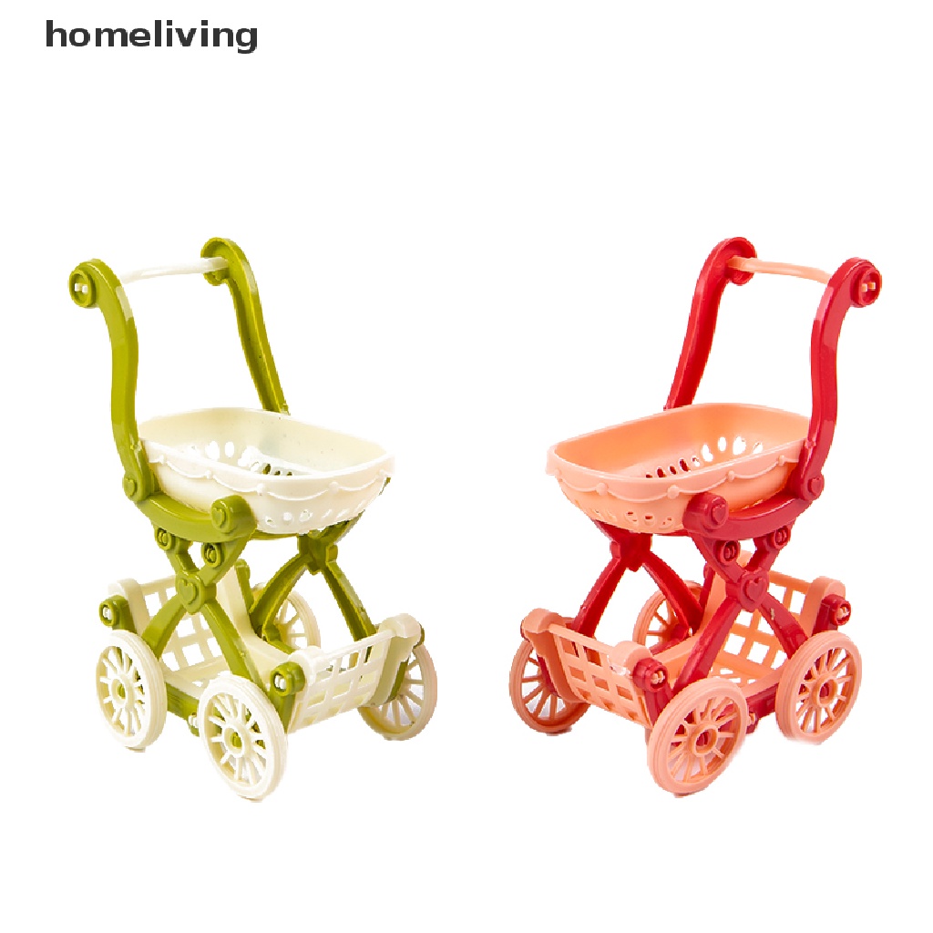 Mô Hình Xe Đẩy Mua Sắm Trang Trí Nhà Búp Bê