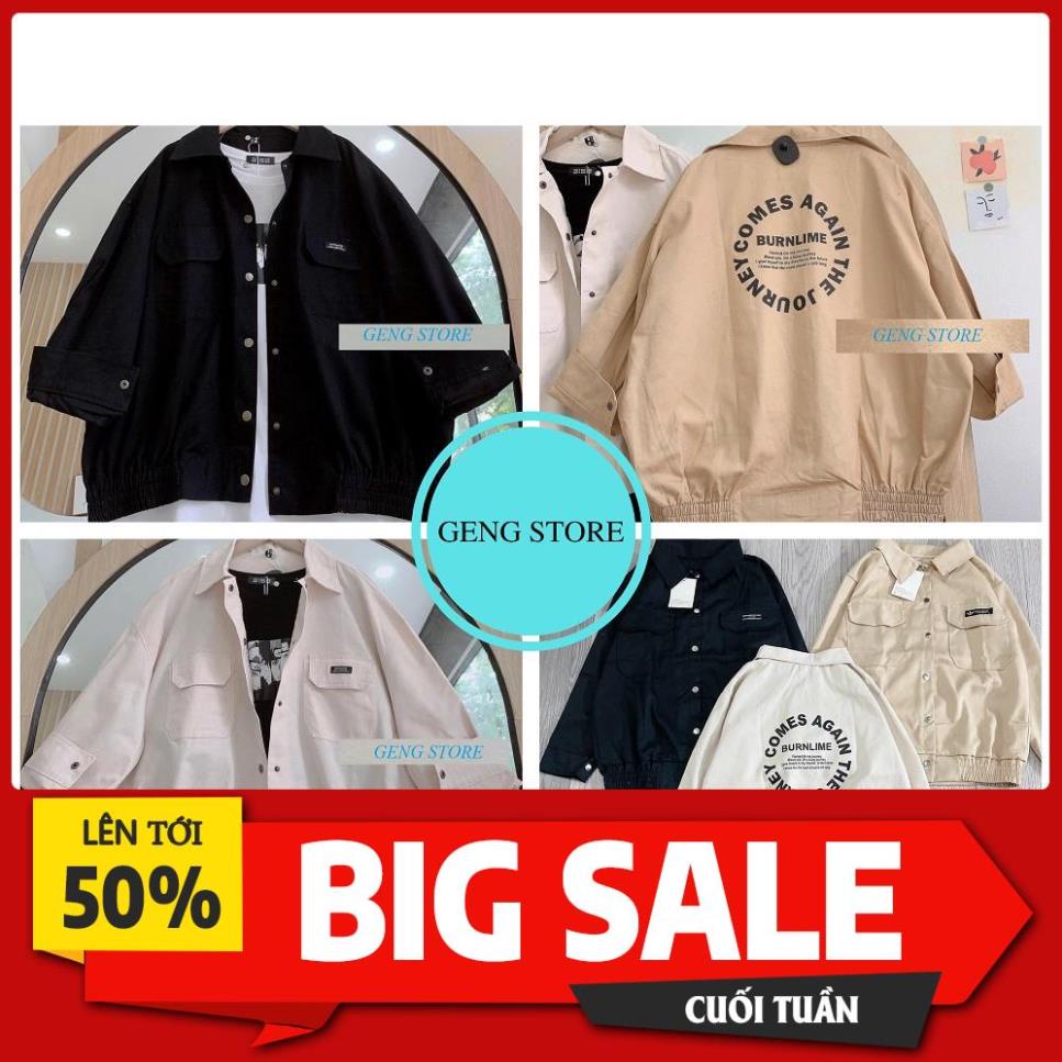 SALE Áo Blaze Kaki Nữ Túi Hộp Dài Tay Cao Cấp, Áo Khoác Nữ In Hình Cúc Bấm Dáng Rộng 3 Màu