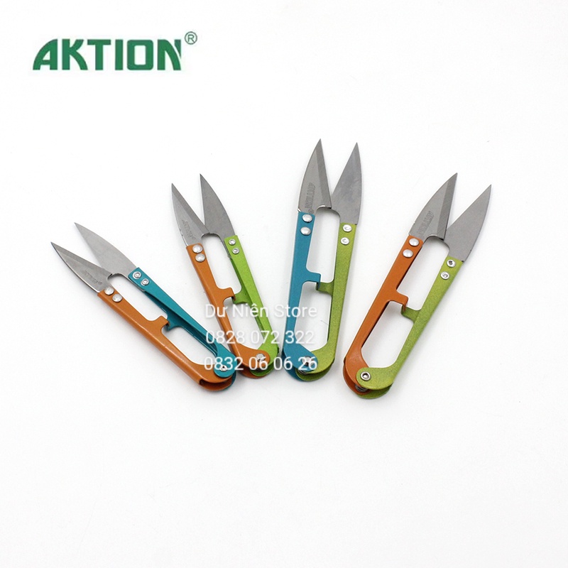 Combo 12 Cây Kéo Bấm Chỉ Hiệu AKTION Nhỏ &amp; Lớn.