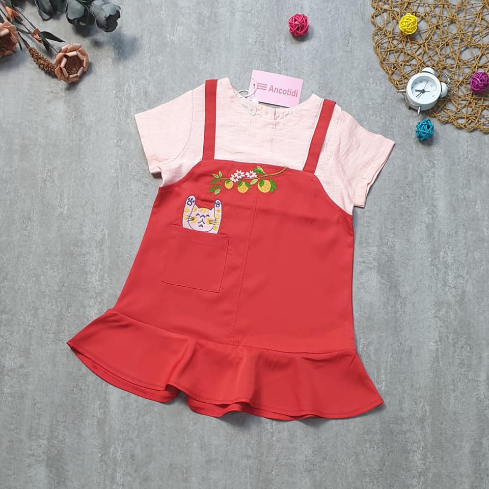 Đầm Yếm Bé Gái Dạng Liền Giả Yếm Vải Cotton Thái Mát Mịn -Trang 25 Kids