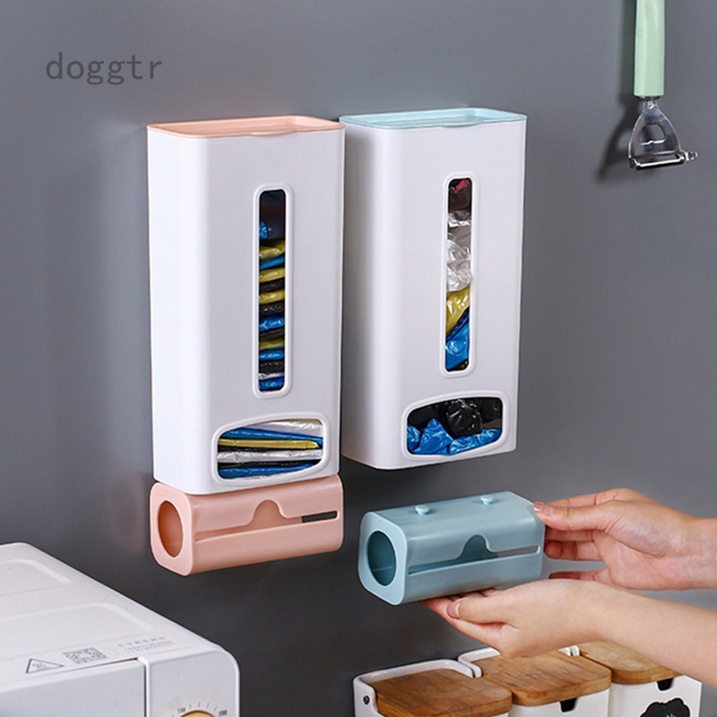 Hộp Đựng Túi Rác Gắn Tường Đa Năng Bằng Nhựa Tiện Lợi Dành Cho Nhà Bếp