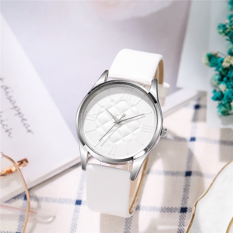 Đồng Hồ Quartz Dây Da Thời Trang Cho Nữ