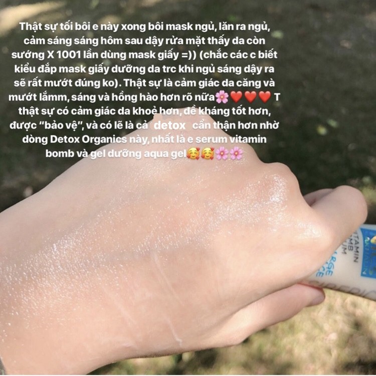 Serum Detox Organics Vitamin Bomb “Recharge your face” phục hồi, dưỡng da sáng hồng, căng bóng, se lỗ chân lông