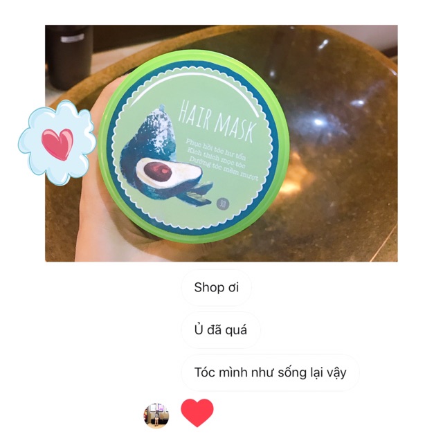 Hair Mask - Mặt Nạ Ủ Tóc Bơ