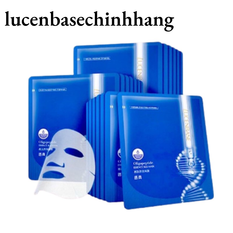 Mặt nạ  lucenbase cho da mụn dưỡng da oligopeptide  giảm thâm , chính hãng hộp 10 miếng