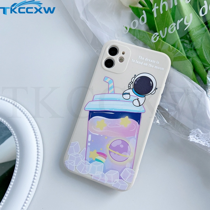 Ốp Điện Thoại Silicon Hình Ly Trà Sữa Cho Samsung Galaxy Note 10 S10 Lite S10 Plus S20 S21 S22 Plus S20 FE Ultra A02 A03 A02S A03S