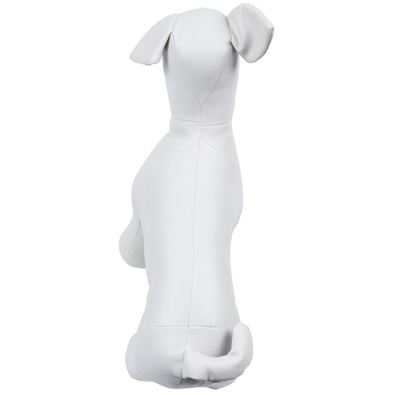 Leather Dog Mannequins Standing Position Dog els Toys Pet Animal Shop Display Mannequin White S