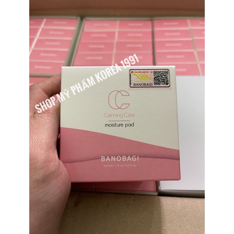 Toner dạng bông Banobagi Calming Care Moisture Pad (60miếng/125ml) (Chính hãng,tem chống hàng giả bộ công an - date 2023 | BigBuy360 - bigbuy360.vn