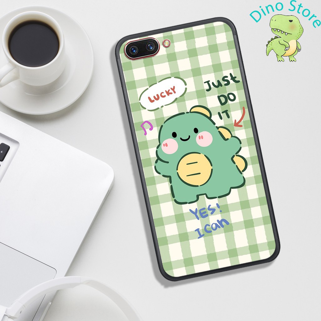 ỐP LƯNG OPPO A3S/A1K  ,  IN HÌNH KHỦNG LONG NGỘ NGHĨNH VÀ CUTE