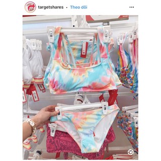 Bộ bikini 2 mảnh Bikini Bright Tie-Dye, hàng xuất dư xịn