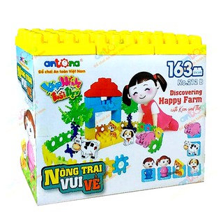 Bộ Đồ Chơi Xếp Hình Nông Trại 163 Chi Tiết Antona