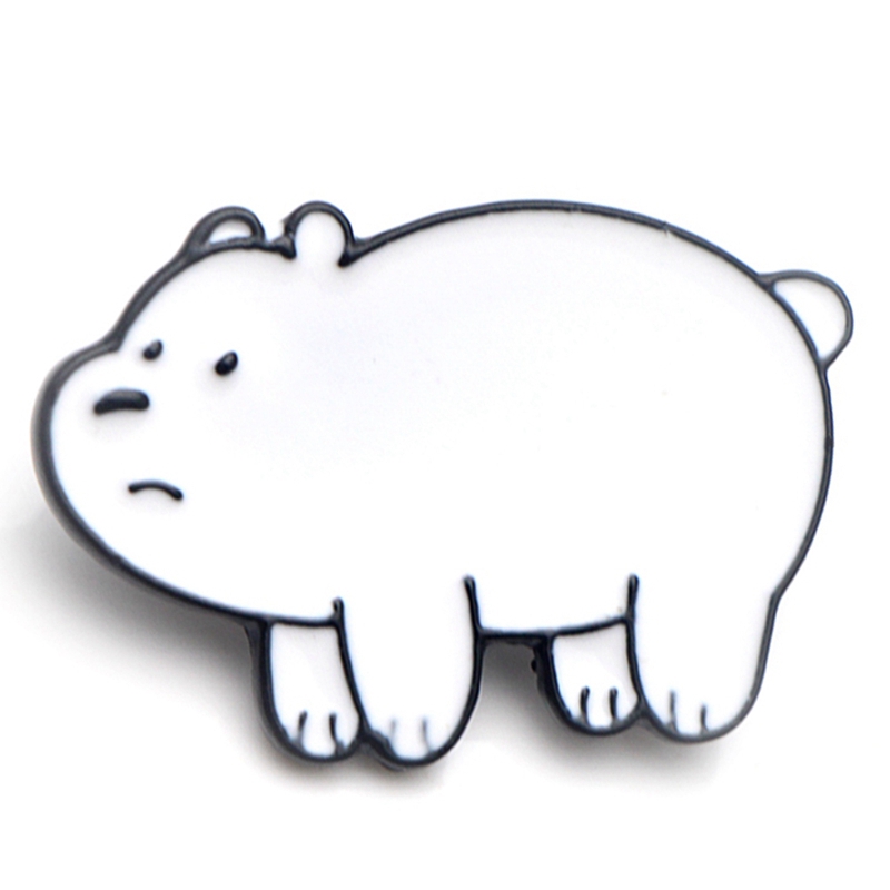 Huy Hiệu Cài Áo Kim Loại Hình Chú Gấu Dễ Thương