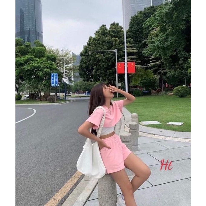 Sét ba món croptop simple HT12