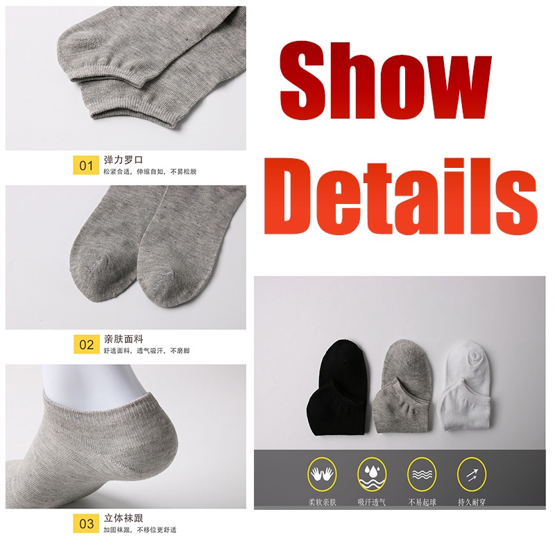 Vớ Cotton Polyester Co Giãn Thoáng Khí Thấm Hút Mồ Hôi