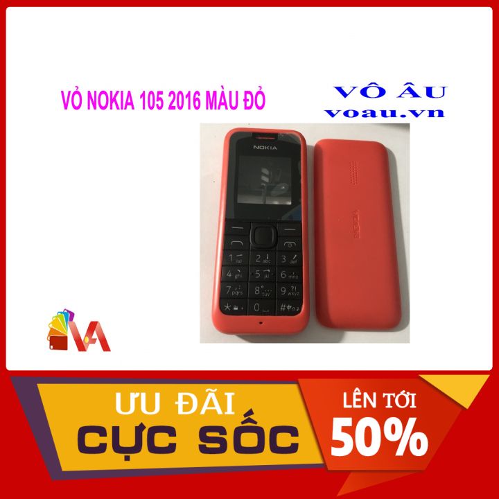 VỎ NOKIA 105 2016 MÀU ĐỎ