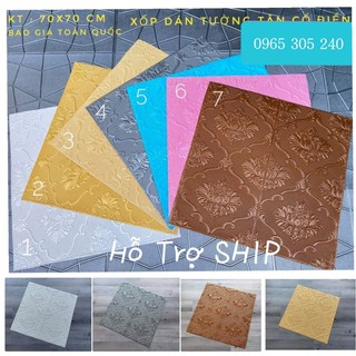 [HỖ TRỢ SHIP] XỐP DÁN TƯỜNG 3D TÂN CỔ CÁCH ÂM CÁCH NHIỆT TÔT - LOẠI 1 - CHỐNG ẨM MỐC HIỆU QUẢ