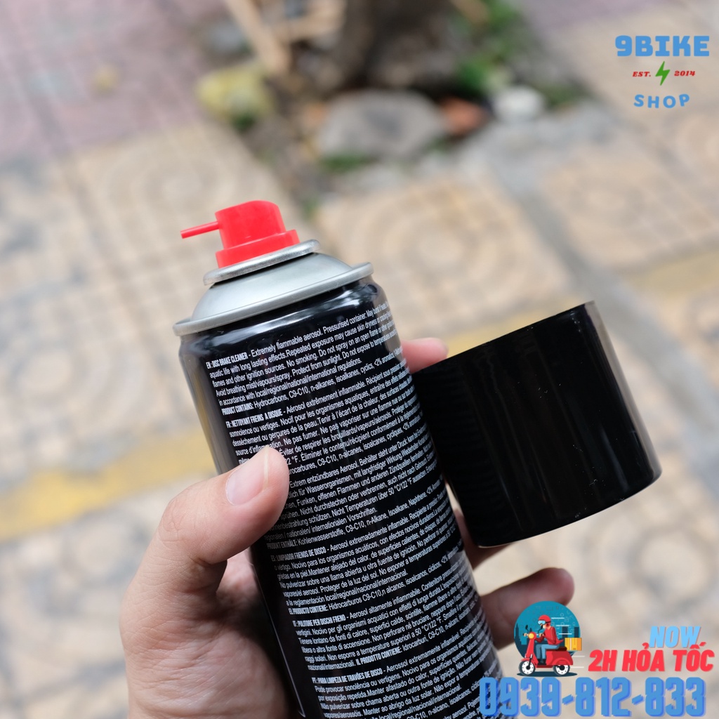 Chai vệ sinh bảo dưỡng tẩy nhớt thắng đĩa xe đạp Zefal DISC BRAKE CLEANER