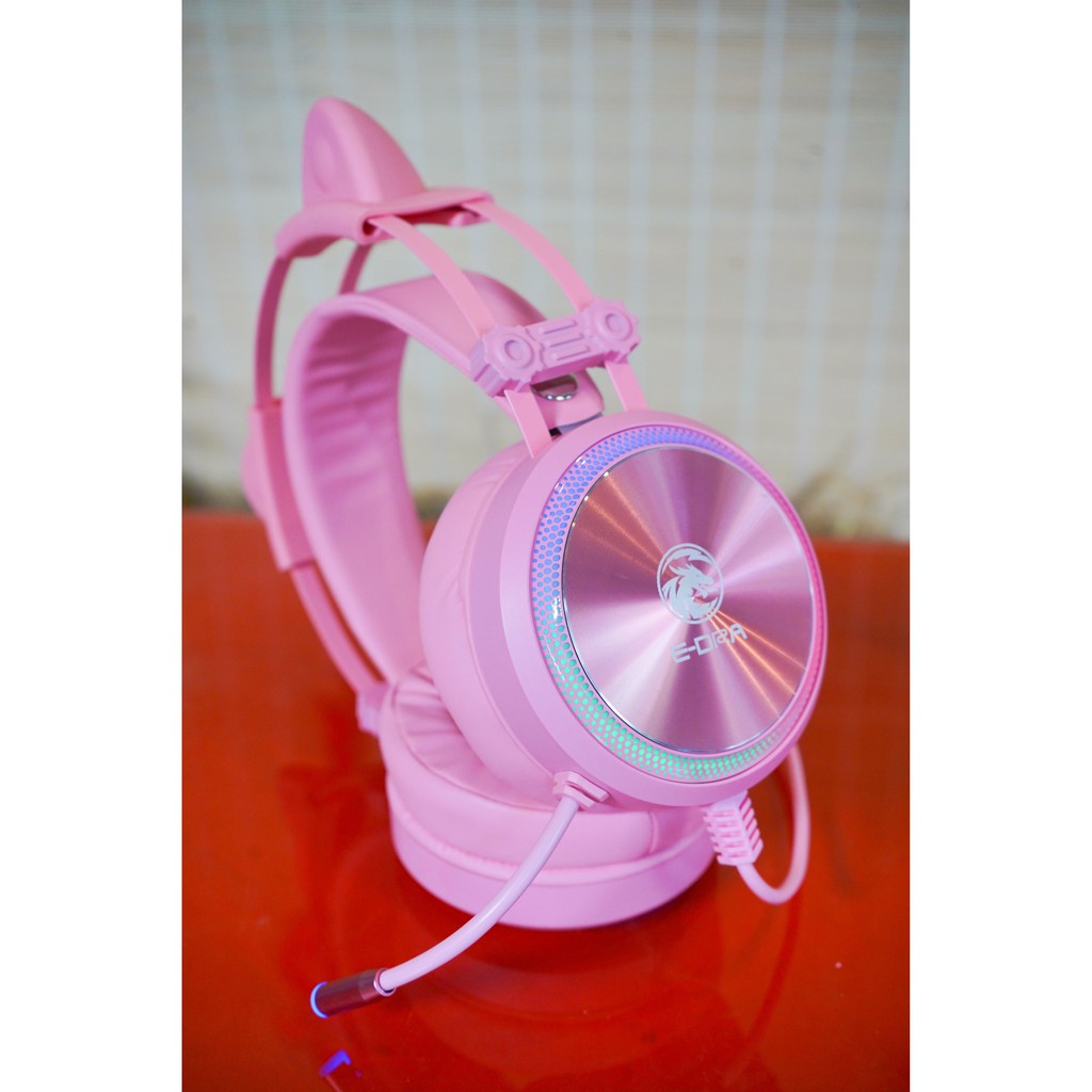 Tai Nghe Gaming E-DRA EH412 - Cổng USB - Led RGB- Phiên Bản Màu Hồng Cực Đẹp - Âm Thanh 7.1 - Bảo Hành 1 năm | BigBuy360 - bigbuy360.vn