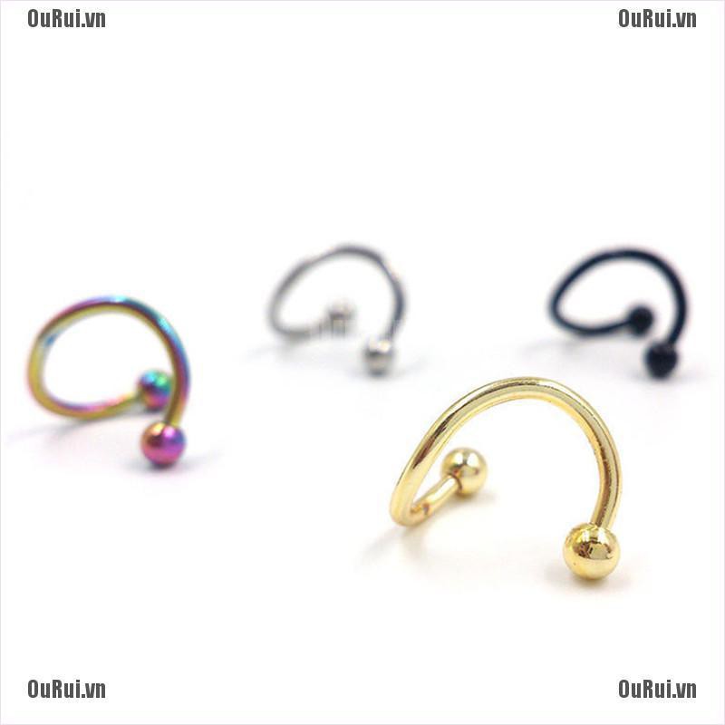 Khuyên Mũi Bằng Thép Không Gỉ Cá Tính Thời Trang