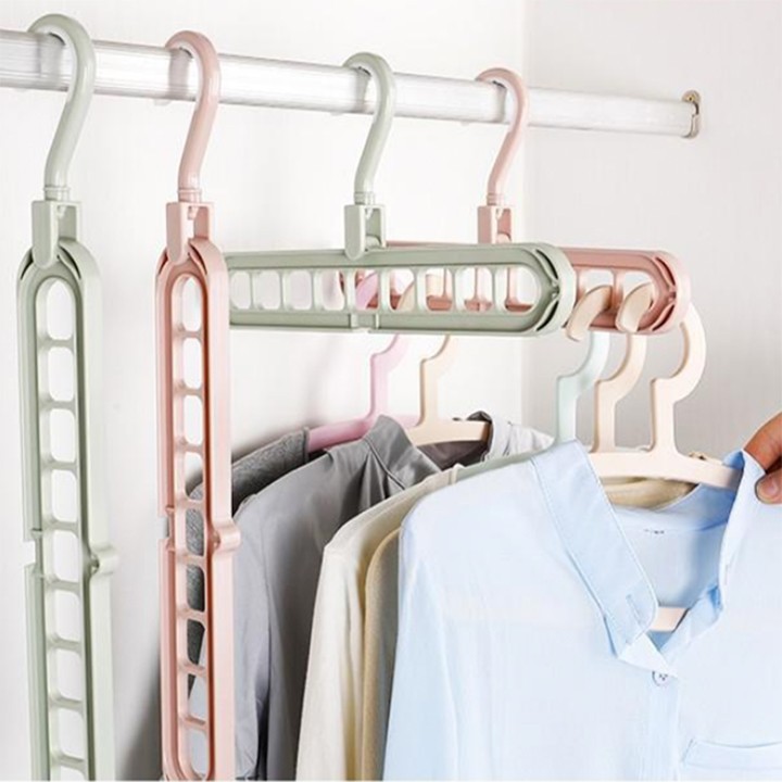 ComBo 2 Móc treo quần áo 9 lỗ tiện ích