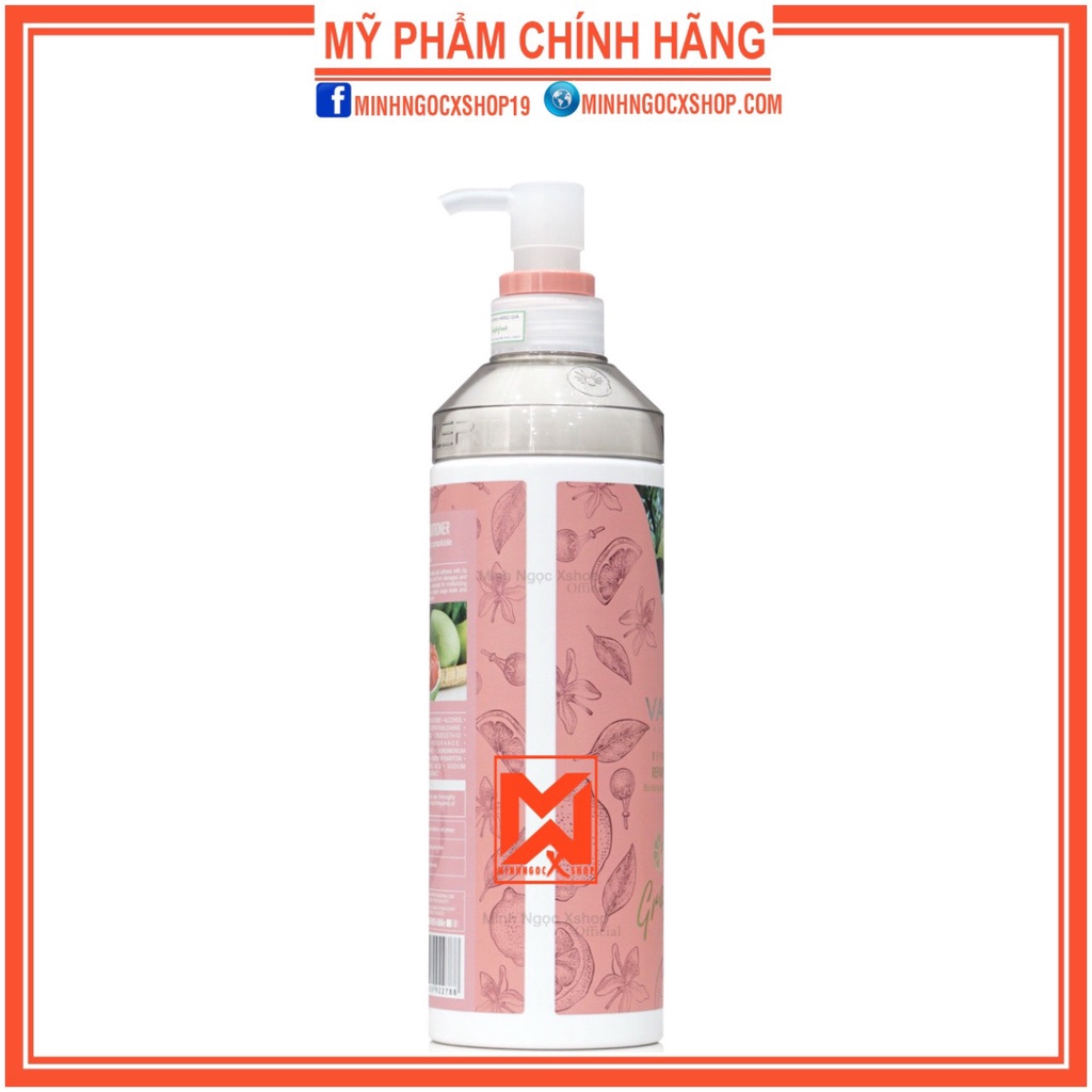 Dầu xả bưởi VALERT GRAPEFRUIT PLUS chống rụng kích mọc tóc phục hồi hư tổn 850ml chính hãng