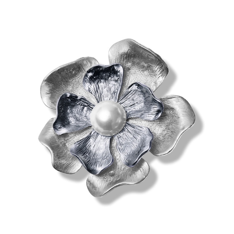 Ghim Cài Áo Hình Hoa Đính Ngọc Trai Thời Trang