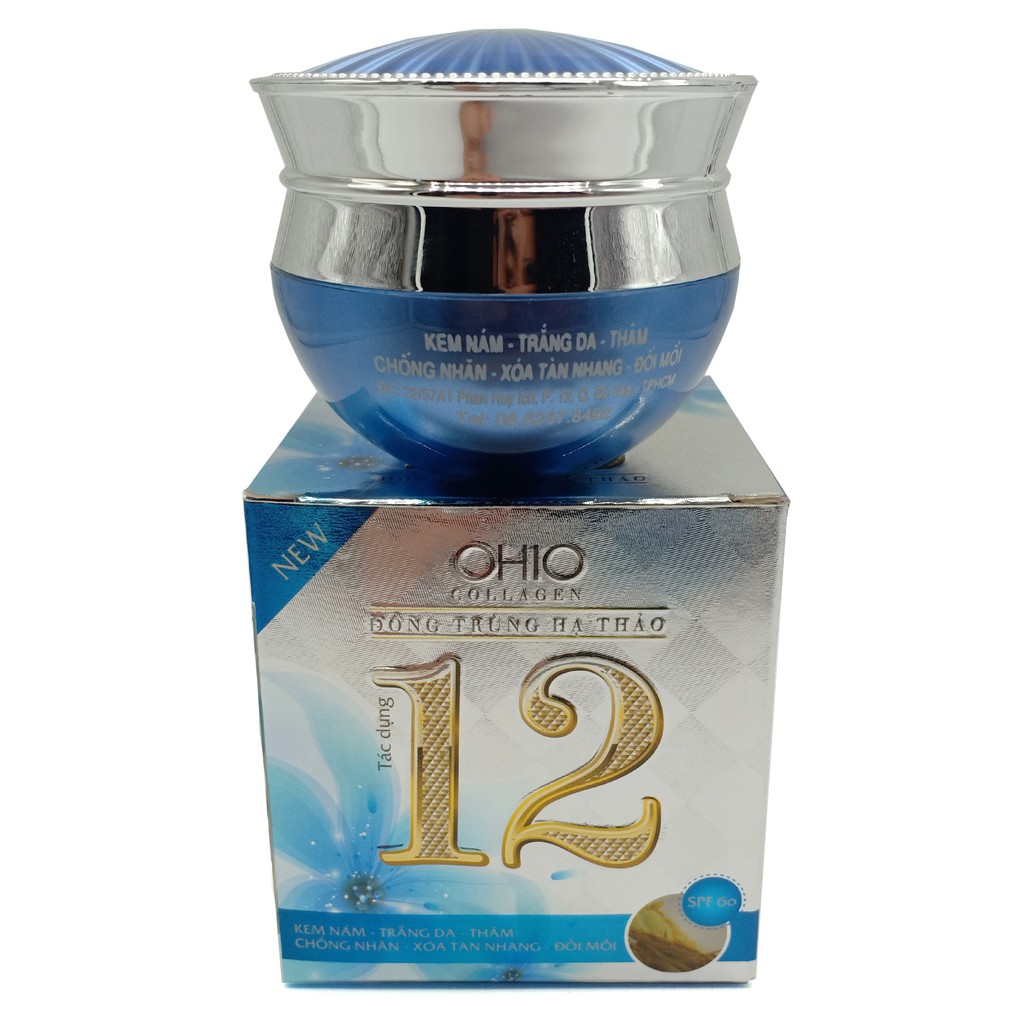 Kem OHIO 12 tác dụng collagen-đông trùng hạ thảo 30g