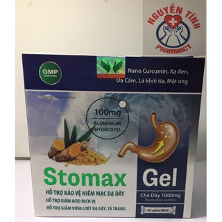 STOMAX GEL bảo vệ dạ dày giảm viêm loét dạ dày tá tràng hộp 20 gói mẫu mới