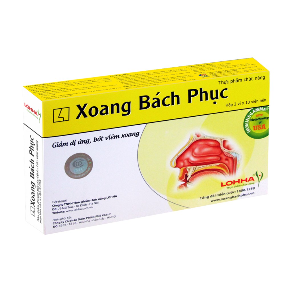 XOANG BÁCH PHỤC - Giảm Dị Ứng , Bớt Viêm Xoang