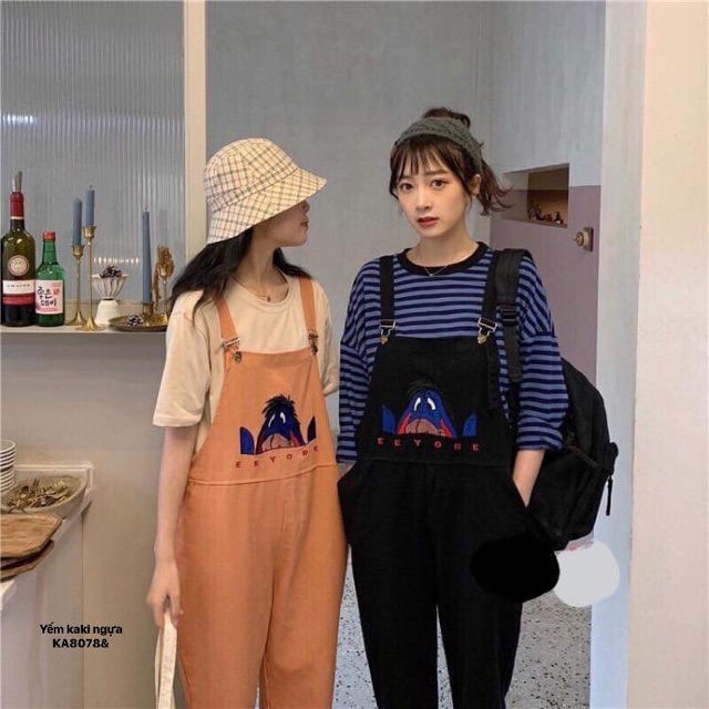 Quần yếm kaki thêu ngựa (KA) | BigBuy360 - bigbuy360.vn