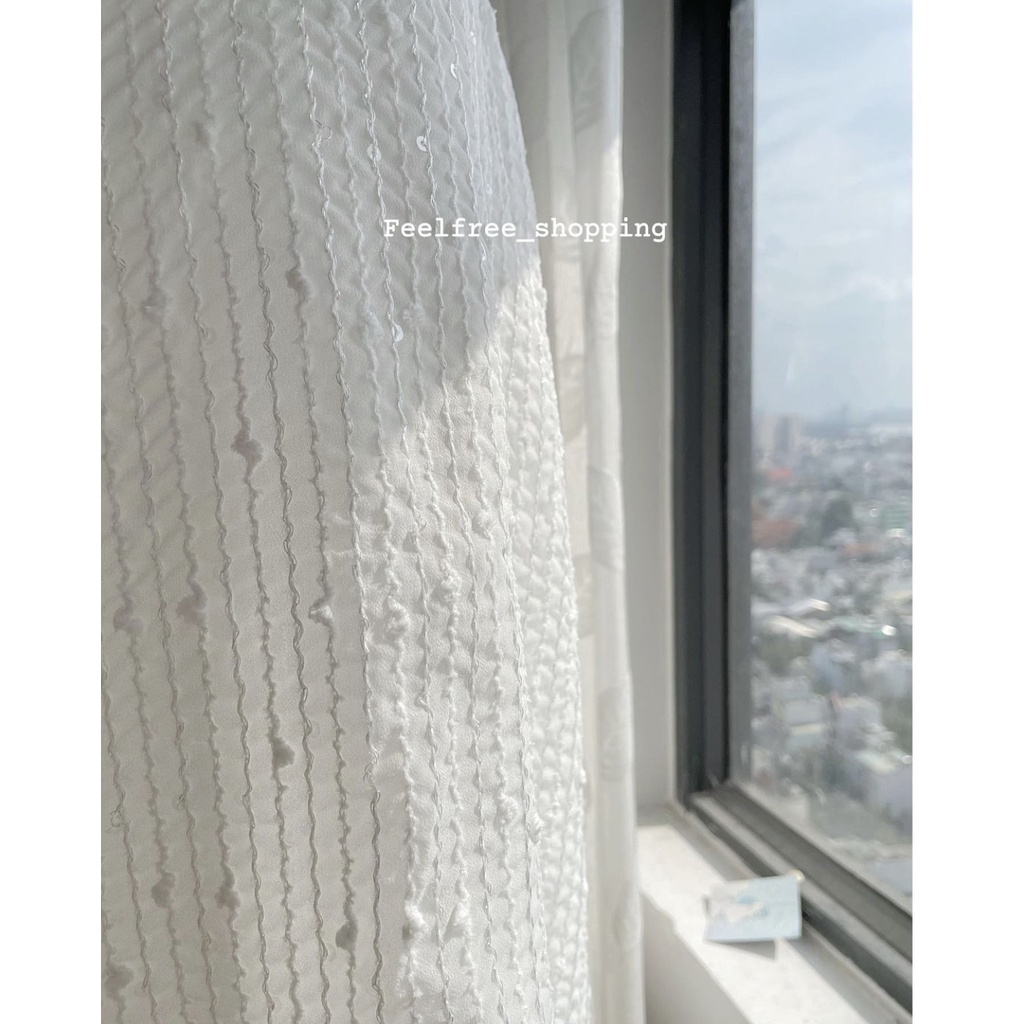 Đầm Trắng Công Chúa Cổ Vuông Nút Bọc Mặc Đi Tiệc, Đi Chơi, Kỷ Yếu (Hình Thật) D014