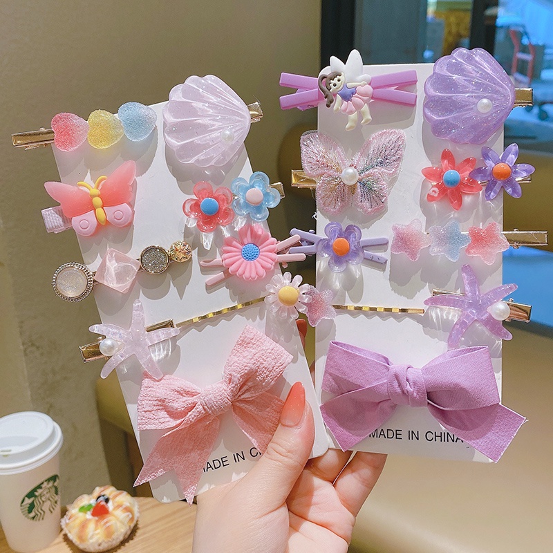 Set 9 Dây Buộc Tóc Màu Sắc Xinh Xắn Cho Bé Gái 2022