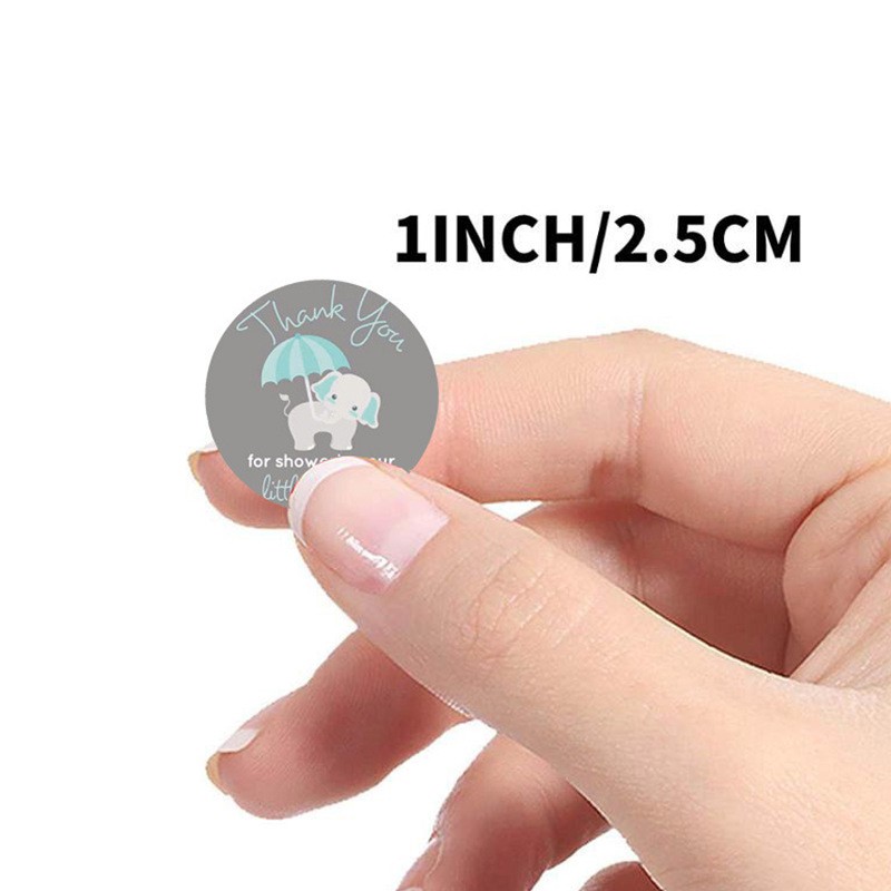 Tem dán thank you, tem niêm phong, tem khen thưởng - 1 cuộn 500 tem đường kính 2.5cm.