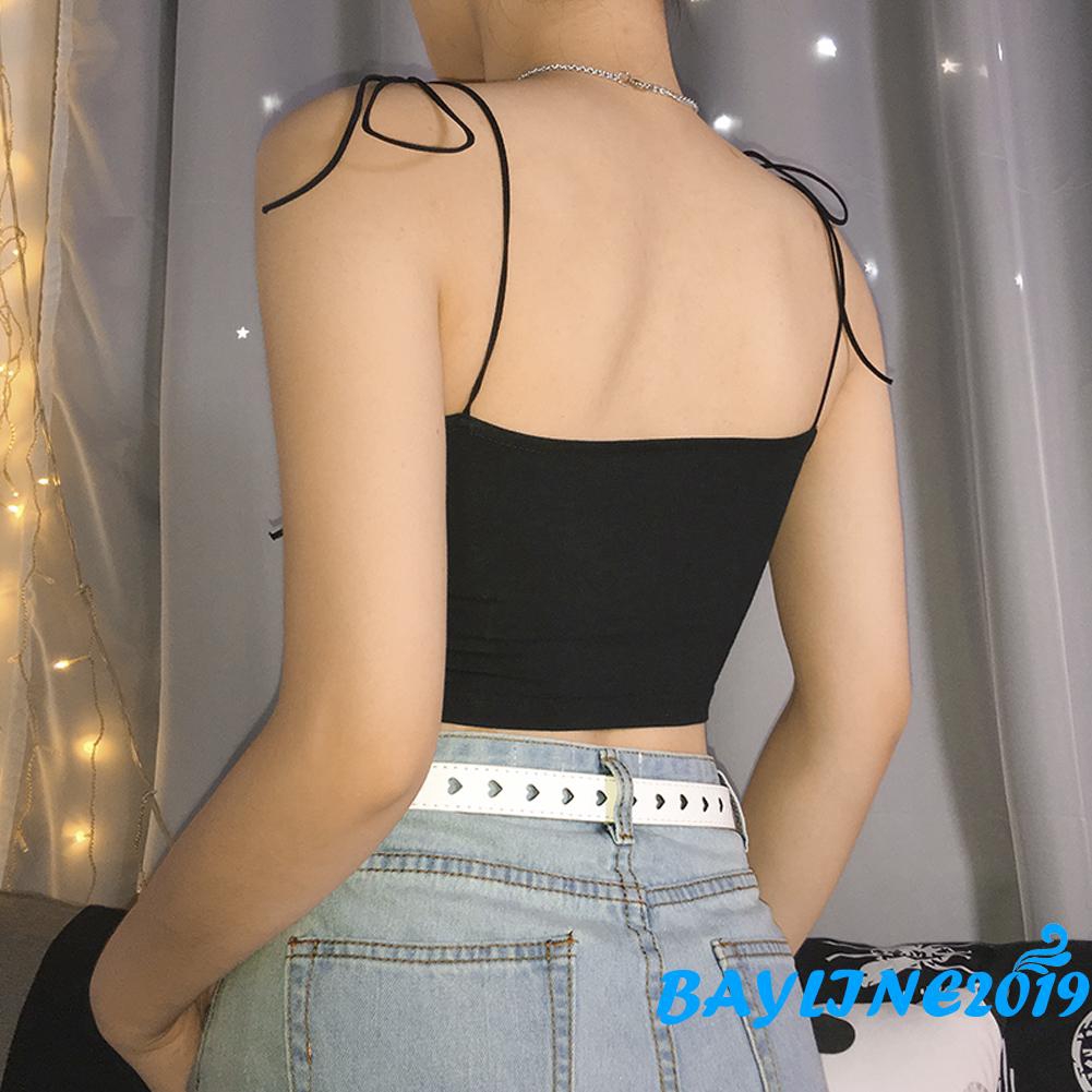 Áo croptop 2 dây quyến rũ thời trang dành cho nữ