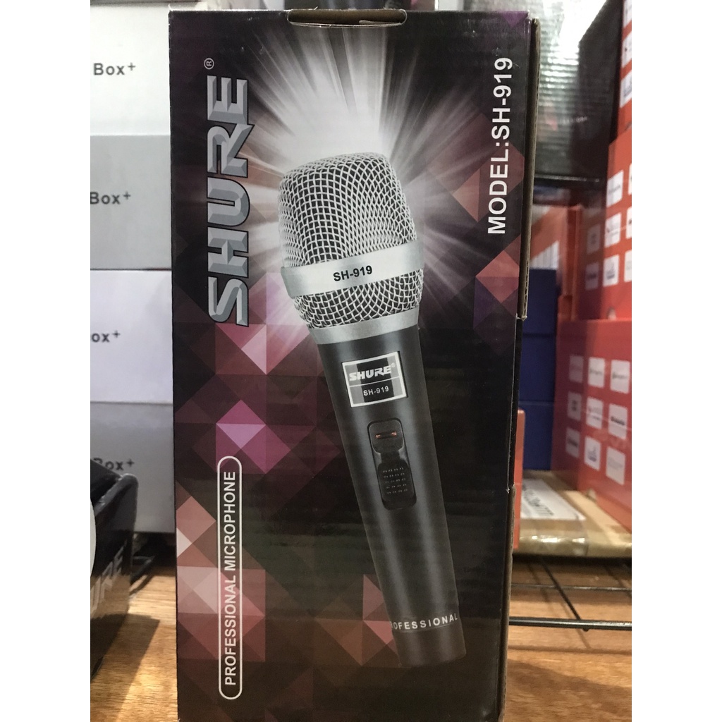 Micro Hát Karaoke có dây cao cấp Shure SH-919