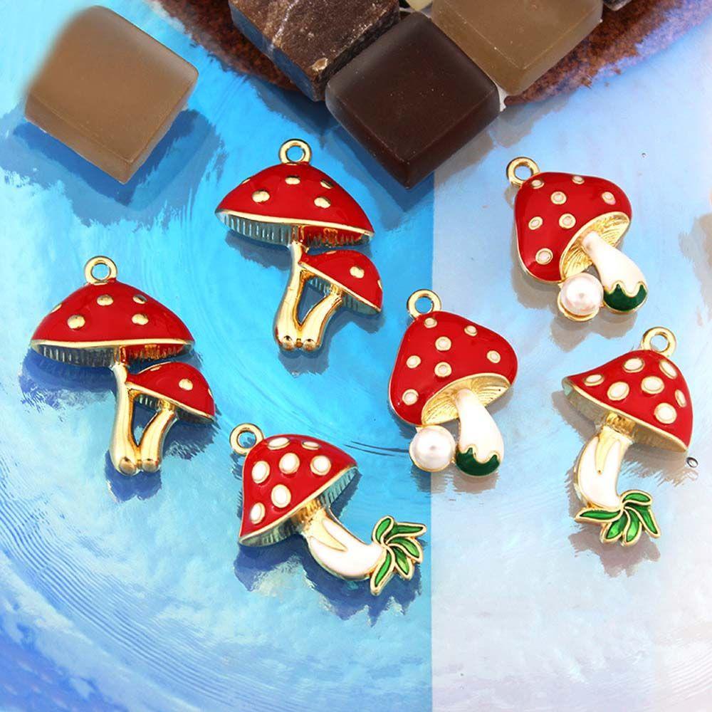 1 Móc Khóa Hình Cây Nấm Đỏ DIY