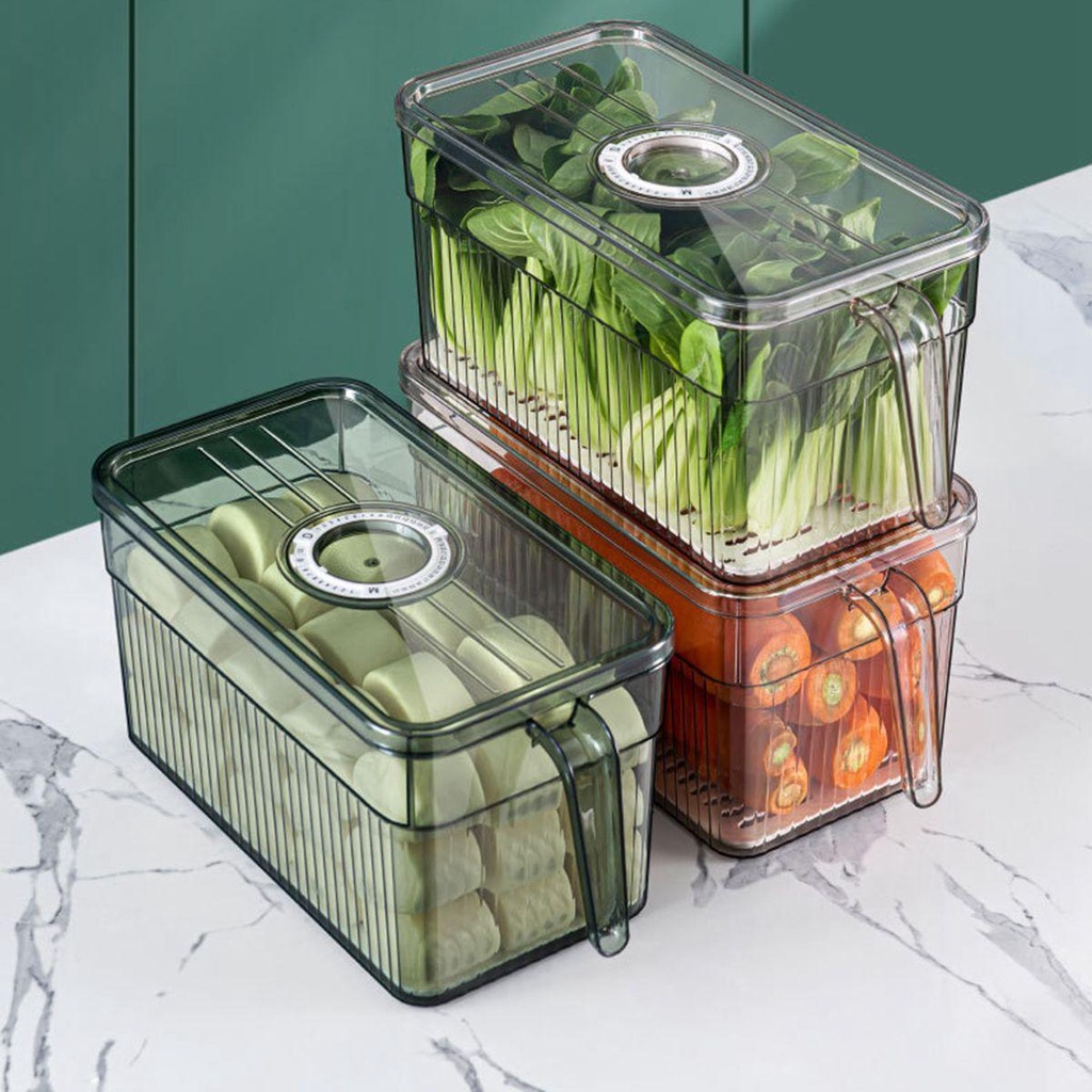 NICKOLAS Ngăn Kéo Tủ Lạnh Trong Suốt Thân Thiện Với Môi Trường Có Tay Cầm Chống Trượt