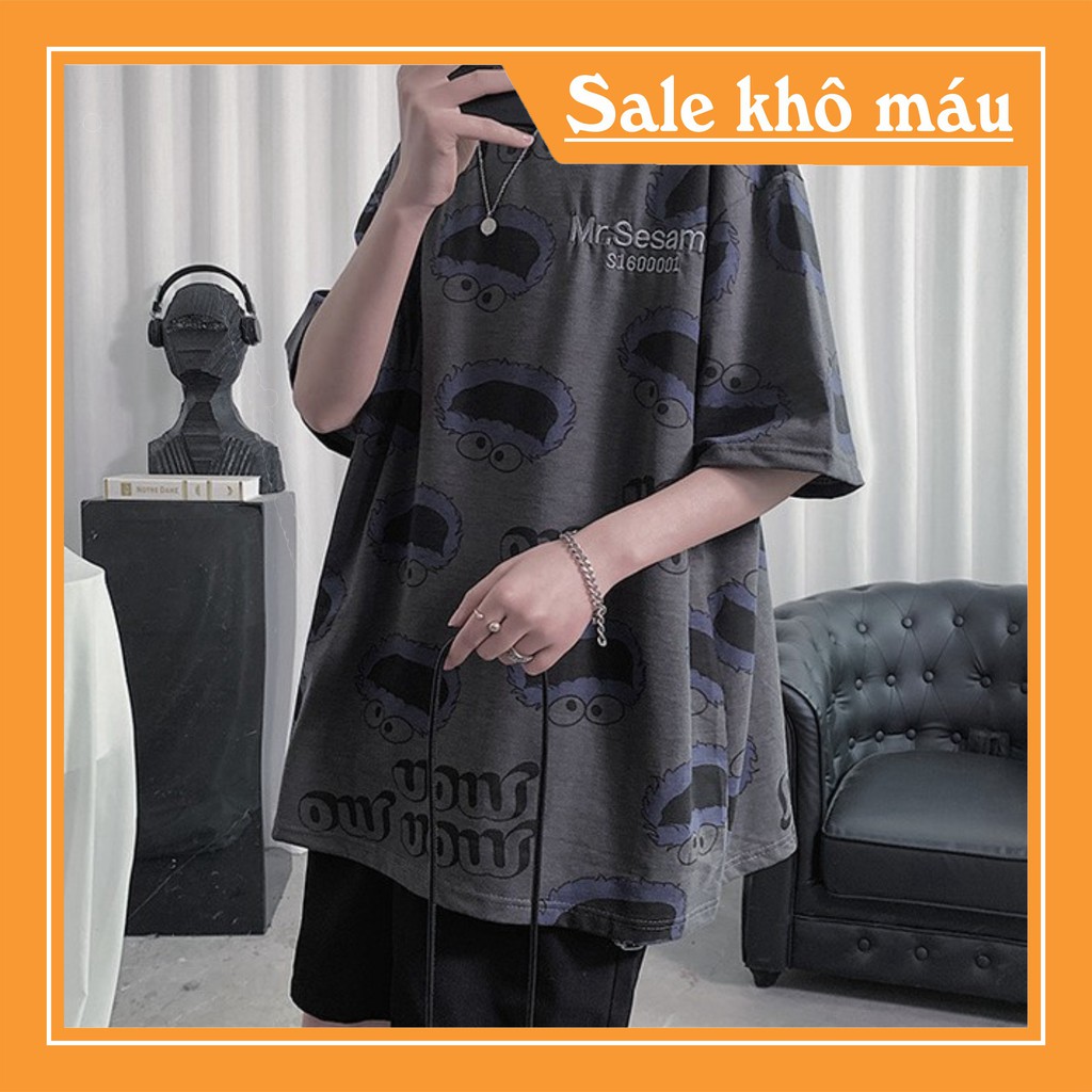 Áo thun tay lỡ unisex form rộng Mon Mon phong cách ulzzang siêu hot | BigBuy360 - bigbuy360.vn