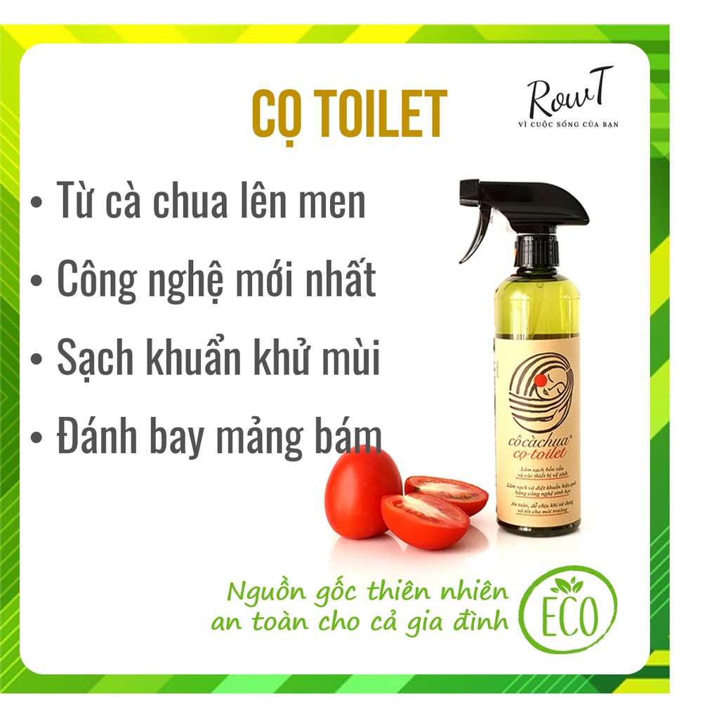 Nước tẩy rửa bồn cầu, vệ sinh toilet nhà tắm từ cà chua lên men Cô cà chua 500ml, Nguồn gốc hữu cơ thiên nhiên