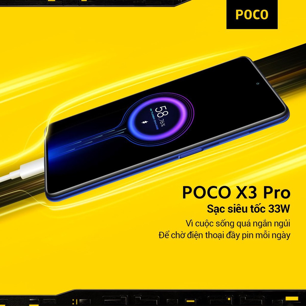 (Tặng Quà trị giá 450k) Điện Thoại Xiaomi POCO X3 PRO 6GB/128GB - Hàng Chính Hãng - Nguyên Seal 100% - Bảo Hành 18 tháng