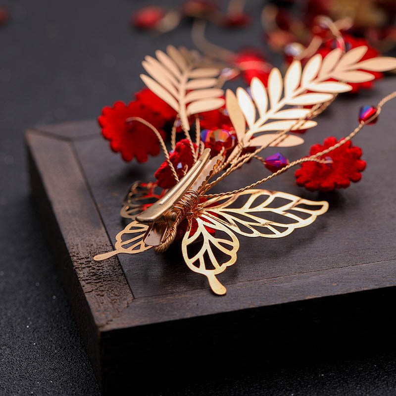 GETNOIVAS Kẹp tóc cổ trang thiết kế Trng Hoa cổ đại dùng để hóa trang