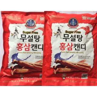 Combo 2 bịch kẹo hồng sâm không đường hàn quốc 365