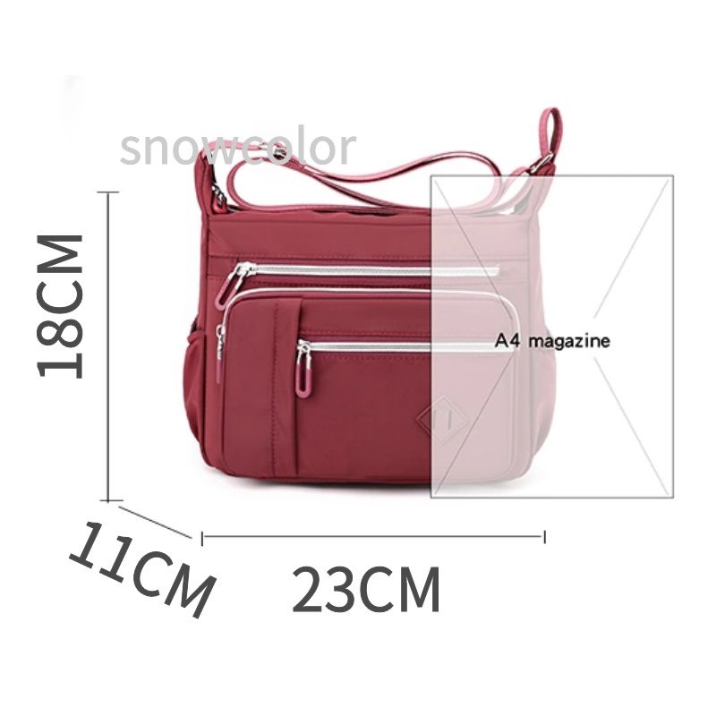 Túi Đeo Chéo Canvas Chống Thấm Nước Phong Cách Hàn Quốc Beg Silang Perempuan Wanita Murah Cantik Cho Nữ