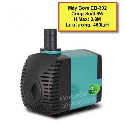 Máy bơm chìm Ebang EB 301/302/303/304/305/306/307/308 - Máy bơm nước hồ cá thủy sinh siêu êm