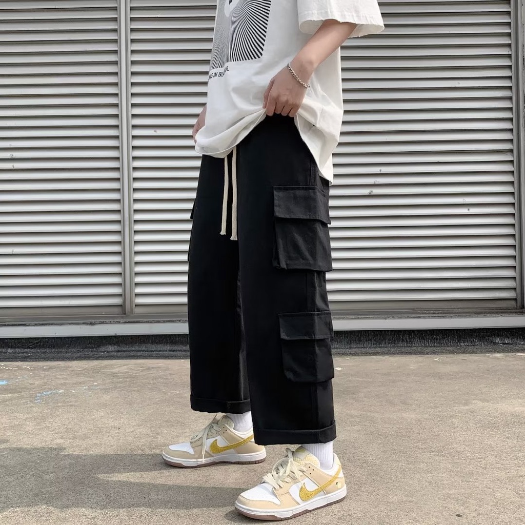 Quần ống rộng Phong Cách Hàn Quốc Dành Cho Nam