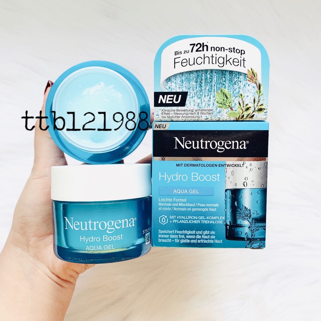 Kem Neutrogena Hydro Boost Water Gel - Aqua Gel Cấp Ẩm Cho Da 50ML