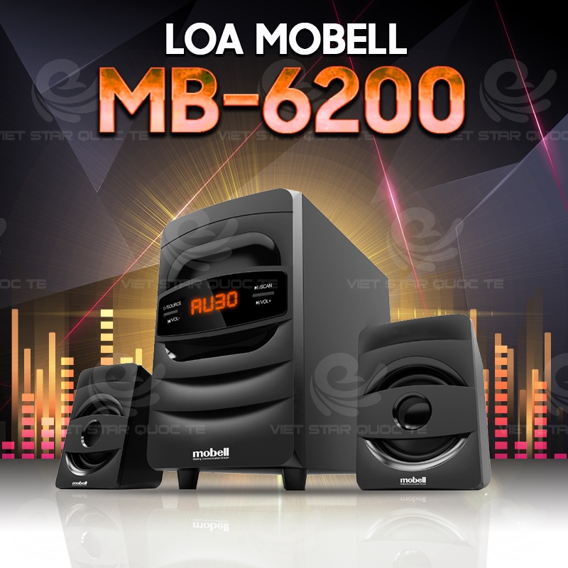 Loa mobell MB-6200, kết nối blutooth, USB màn hình LED, thanh âm tuyệt đỉnh, công suất lớn, bảo hành 12 tháng